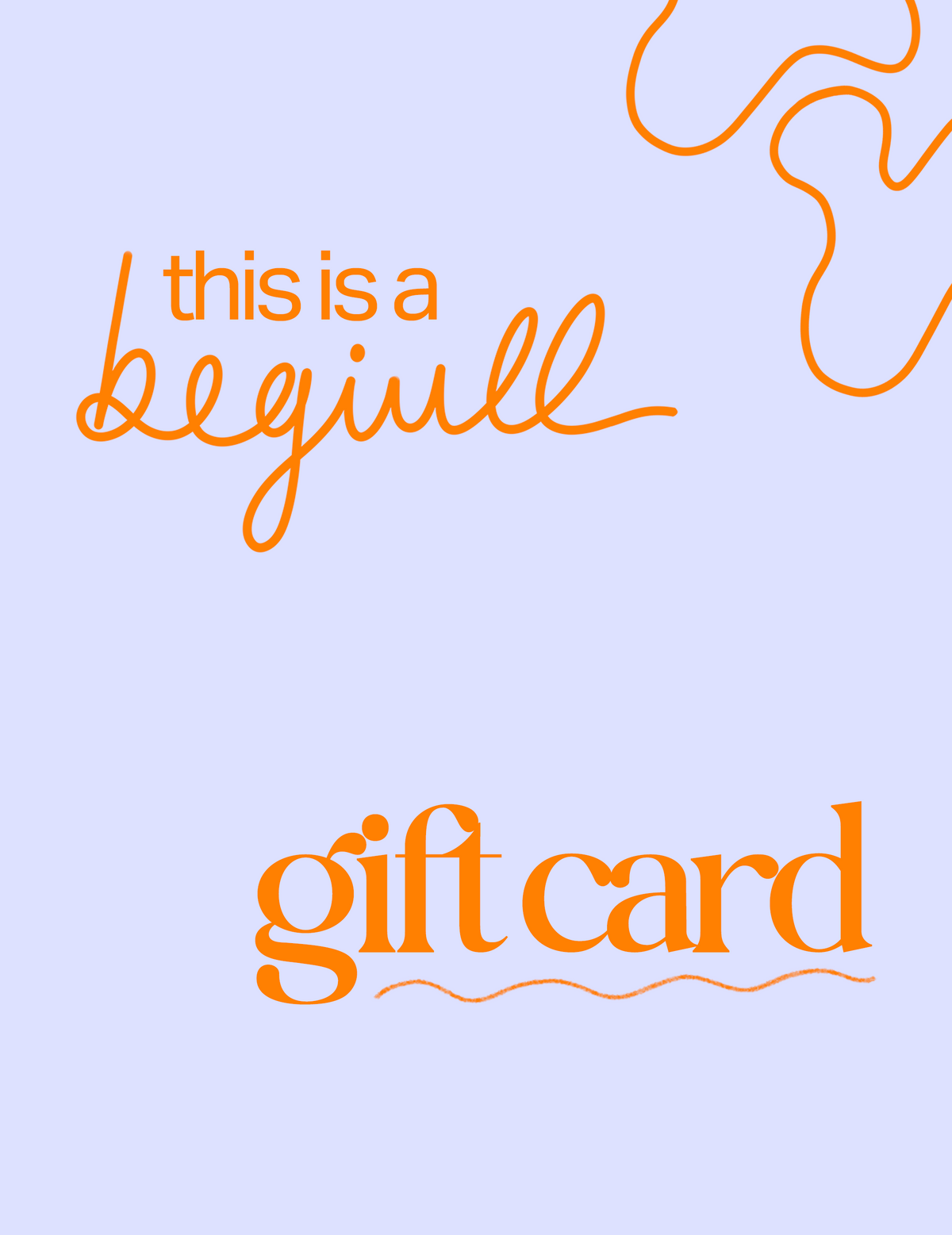 tarjeta de regalo Begiull