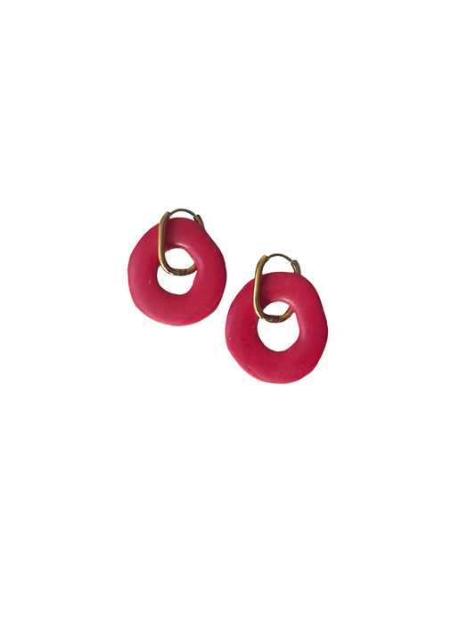 Pendientes Lisboa Rojo