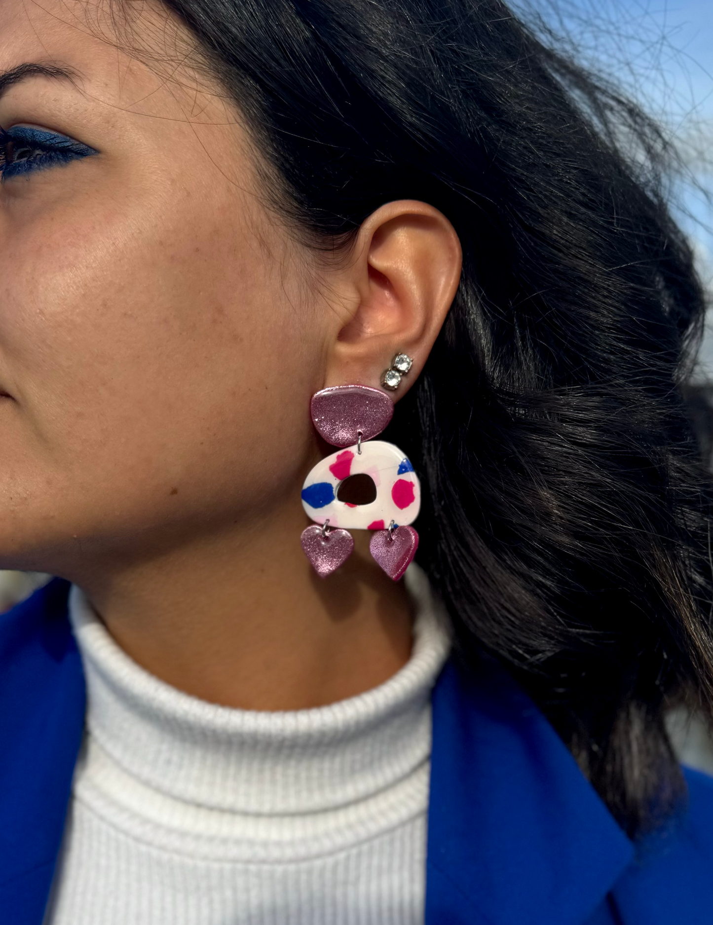 Hera Fuchsia Earrings